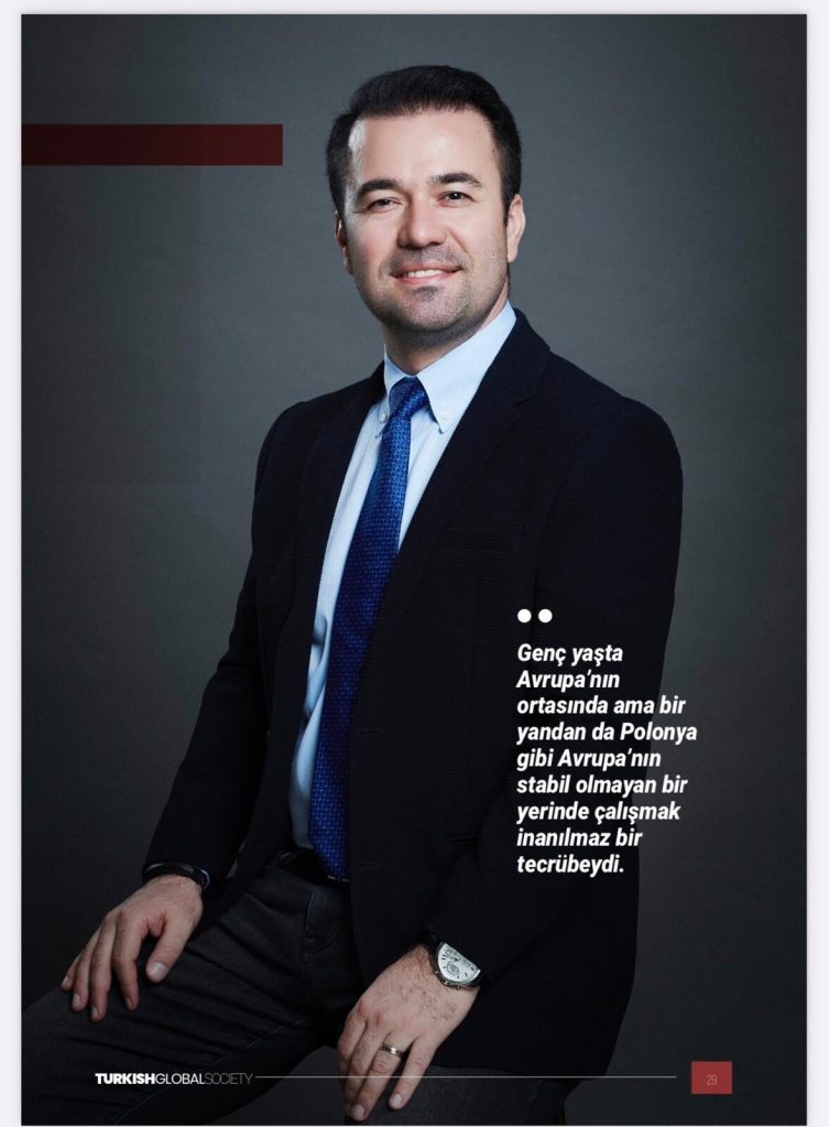 Turkish Global Society 2024 interview page with portrait